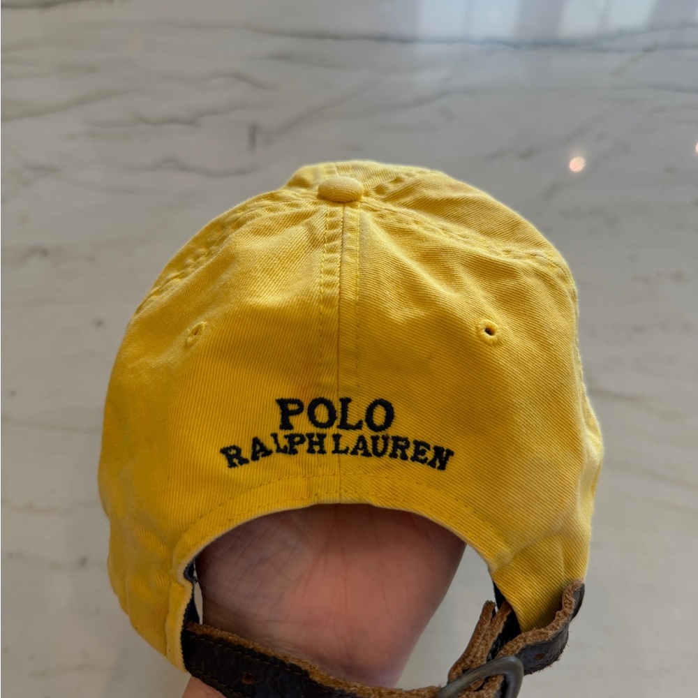 Polo by Ralph Lauren Yellow Kids Polo Bear Baseball Cap - Picture 2 of 5